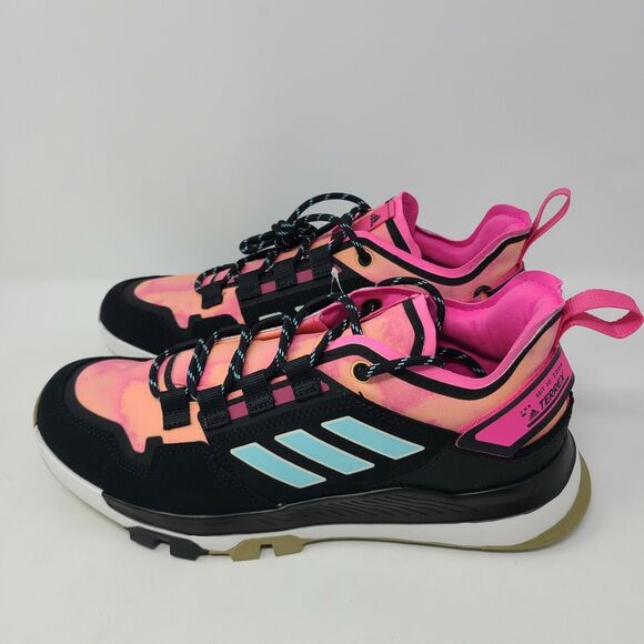 New Adidas Terrex Hikster Low Hiking Shoes Mens Size 8.5 Men Tie Die Sunset Pink main image 5
